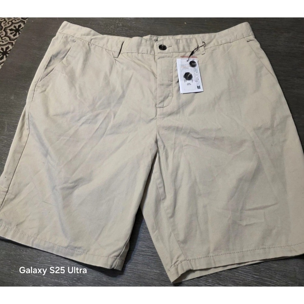 NWT Denim Co/Primark Size 38 Mens‎ Khaki 100% Cotton Straight Hidden Button Fly